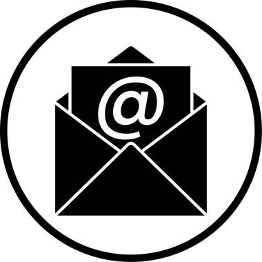 E- posta simgesi vektör illüstrasyonu