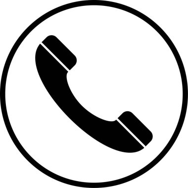 - Telefon. Web simgesi basit illüstrasyon