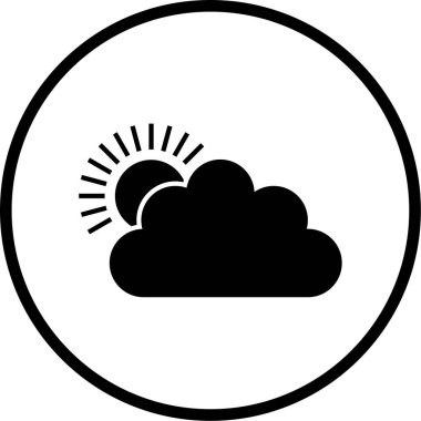 Bulut. Web simgesi basit tasarım