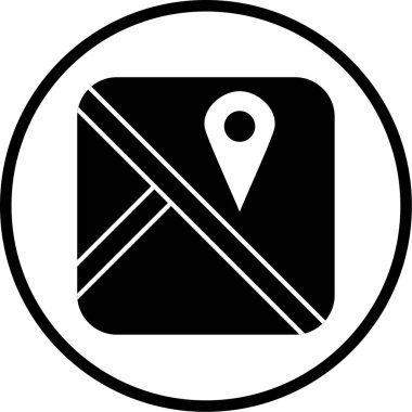 Harita iğne simgesi. vektör illüstrasyonu