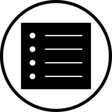 Belge. Web simgesi basit illüstrasyon