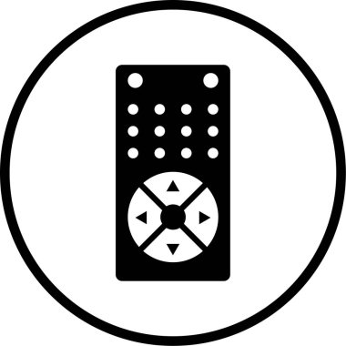 Uzaktan kumanda simge vektör çizim