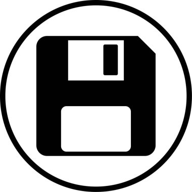 Disket vektör simgesi