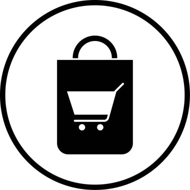 vektör alışveriş simgesi illüstrasyonu