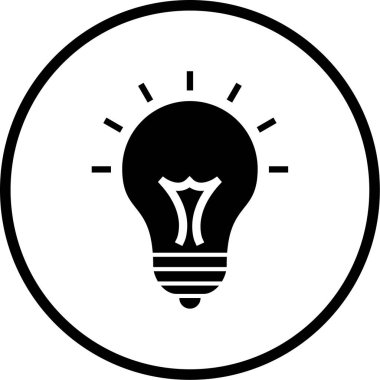 Vektör Ampul Simgesi illüstrasyonu