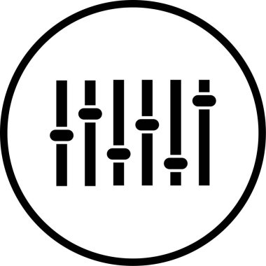 dengeleyici düz vektör simgesi