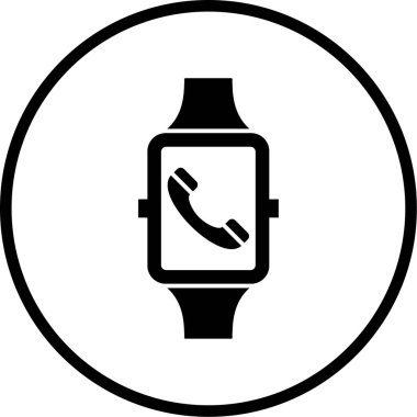 Akıllı saat simgesinin vektör çizimi