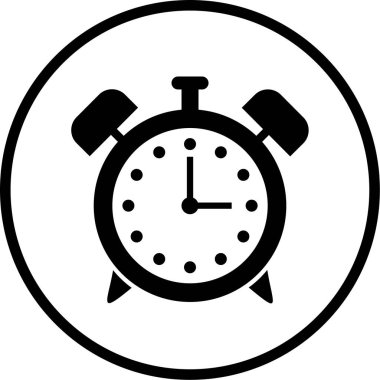 Saat. Web simgesi basit illüstrasyon