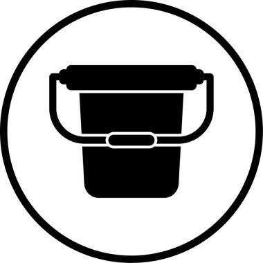 kova simgesinin vektör illüstrasyonu