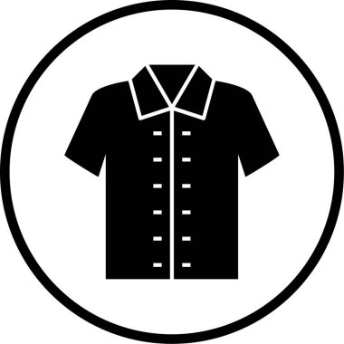 Gömlek simgesinin vektör illüstrasyonu