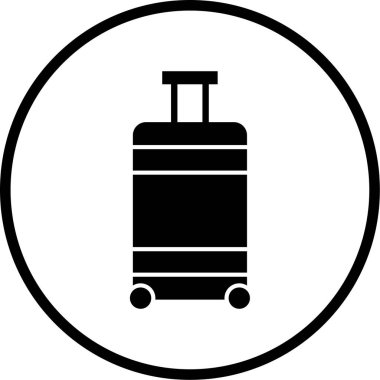 seyahat bavul simgesi. vektör çizim