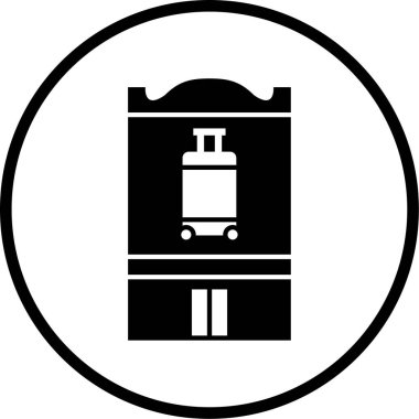 seyahat simgesi soyut bir grupta izole edildi