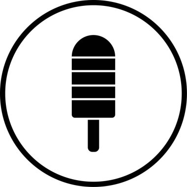 dondurma simgesi, vektör illüstrasyonu