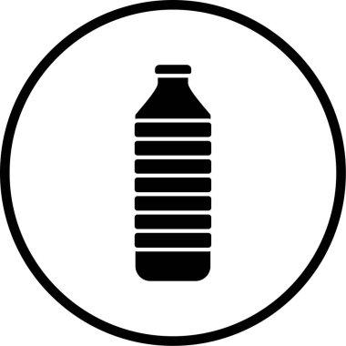 Şişe simgesinin vektör illüstrasyonu 