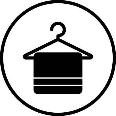 Havlu. Web simgesi basit illüstrasyon