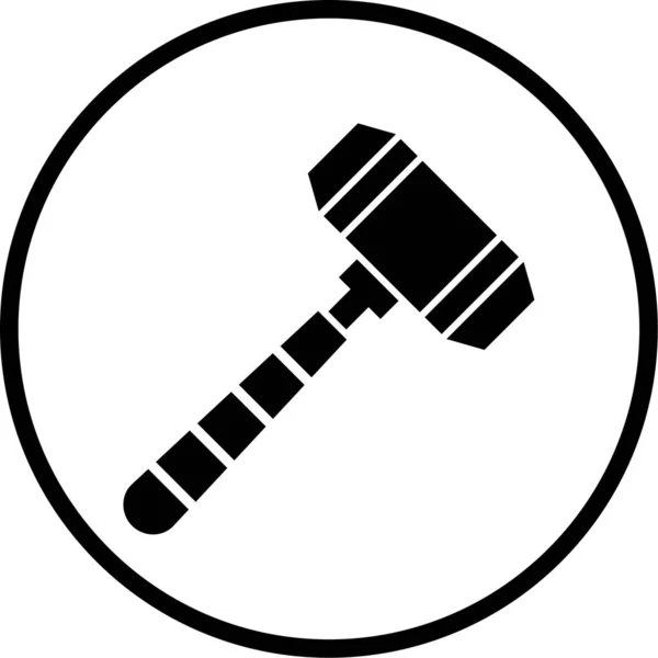 Illustrationssymbol Für Den Persönlichen Und Kommerziellen Gebrauch Hammer — Stockvektor