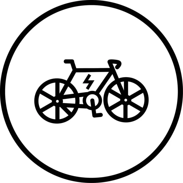 自転車アイコンベクトルイラスト — ストックベクタ