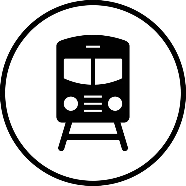 Icono Ilustración Para Uso Personal Comercial Tren — Vector de stock
