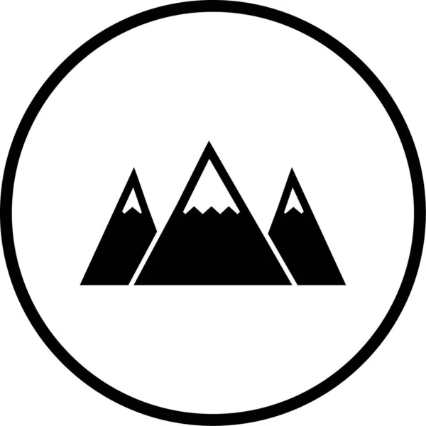 Vektor Illustration Der Berge Symbol — Stockvektor