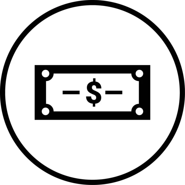 Dollar Web Icon Simple Illustration — Stock Vector