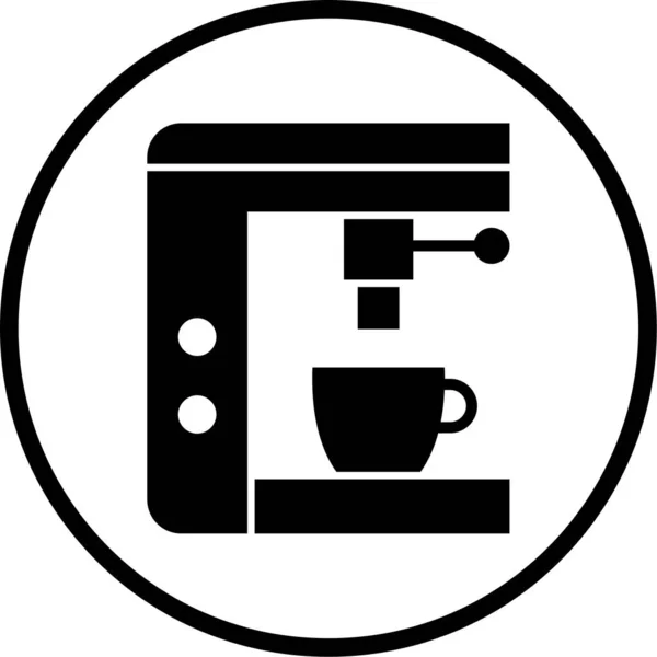 Kaffeemaschine Symbol Vektor Illustration — Stockvektor