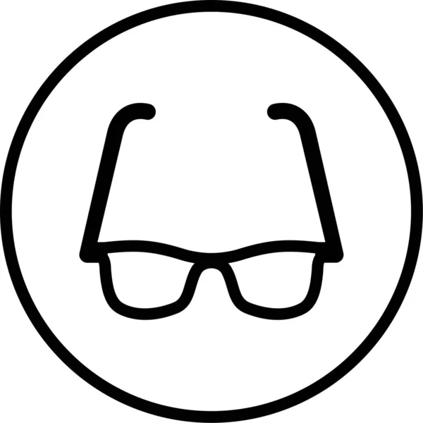 Brille Auf Web Icon Vektor Illustration — Stockvektor