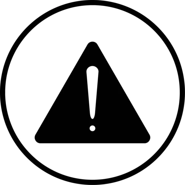 Warnzeichen Symbol Vektor Illustration — Stockvektor