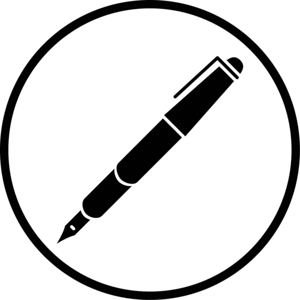 Stift Web Symbol Einfache Illustration — Stockvektor