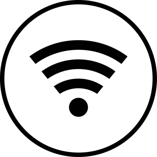 Wifi Web Symbol Einfache Illustration — Stockvektor