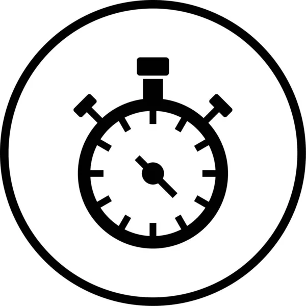 Kronometre Simgesi Vektör Illüstrasyonu — Stok Vektör
