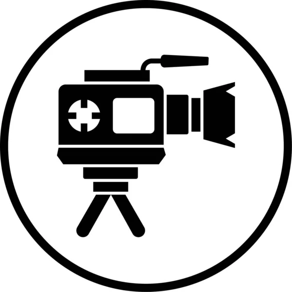 Illustration Vectorielle Icône Caméra Vidéo — Image vectorielle