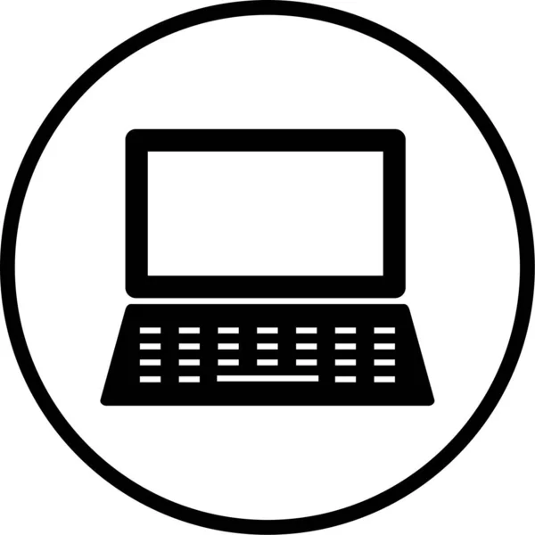 Laptop Web Symbol Einfache Illustration — Stockvektor