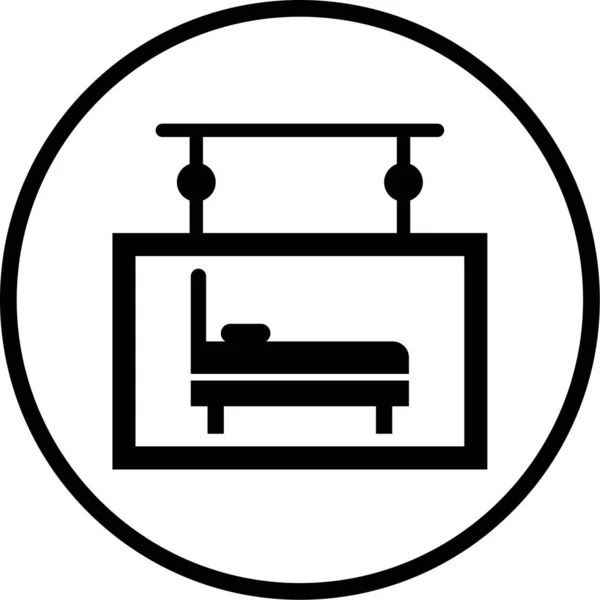 Vektor Illustration Des Bett Symbols — Stockvektor