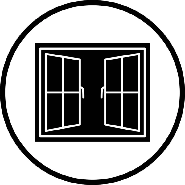 Fenster Web Symbol Einfache Illustration — Stockvektor