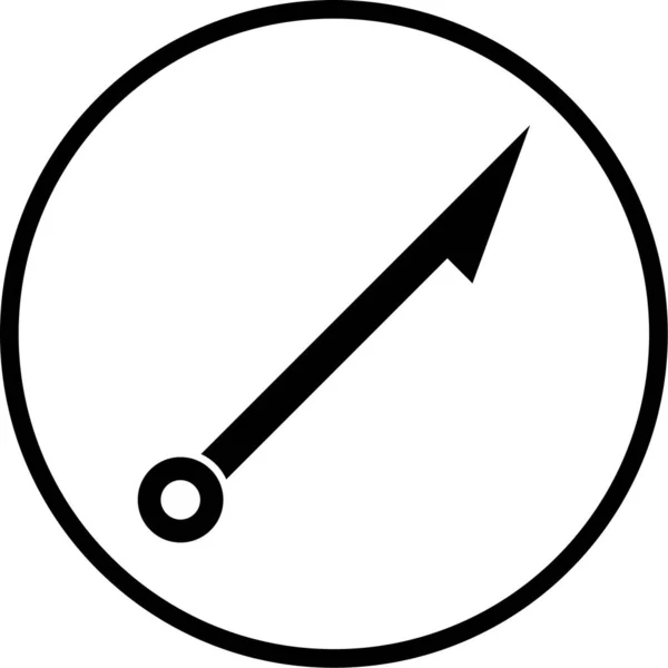 Vector Illustration Clock Hand Icon — Stock Vector