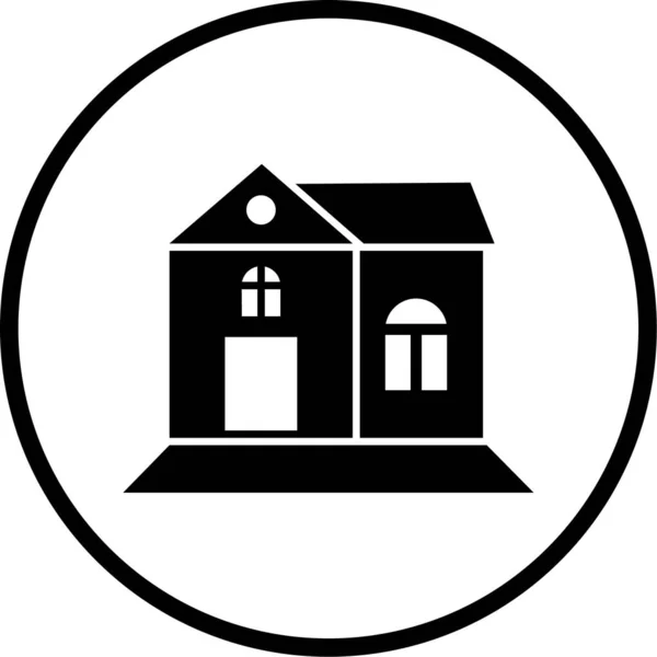 Ilustración Vectorial Icono Casa — Vector de stock