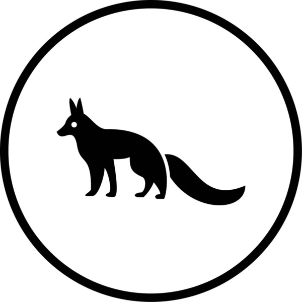 狐狸图标的矢量图示 — 图库矢量图片