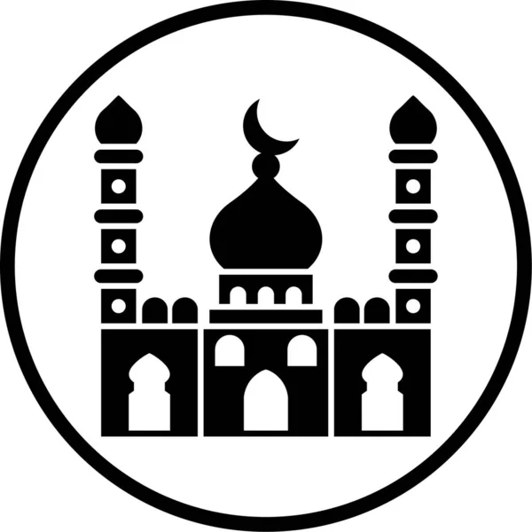 Muslim Person Icon Vector Illustration — Stockvektor