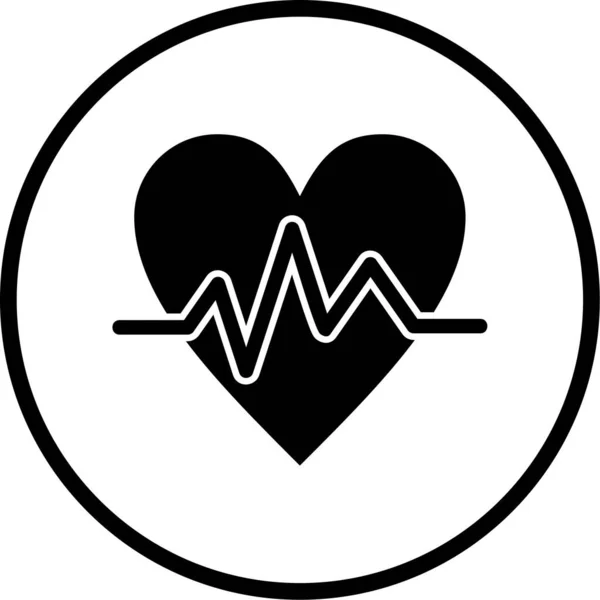 Διανυσματική Απεικόνιση Του Εικονιδίου Της Καρδιάς — Διανυσματικό Αρχείο