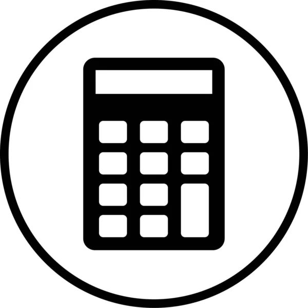 Calculator Pictogram Vector Illustratie — Stockvector