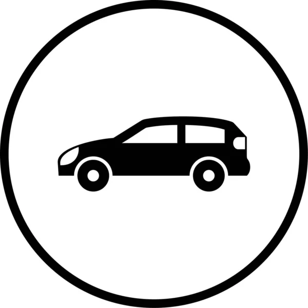 Αυτοκίνητο Απεικόνιση Διανύσματος Εικονιδίου Ιστού — Διανυσματικό Αρχείο