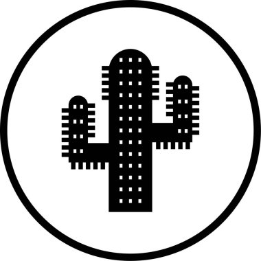 Ağaç simgesinin vektör illüstrasyonu