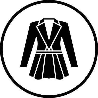 Bir moda ve giysi simgesinin vektör çizimi.