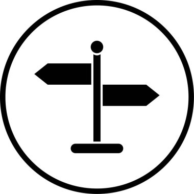 yön işaretleri. Basit resimleme