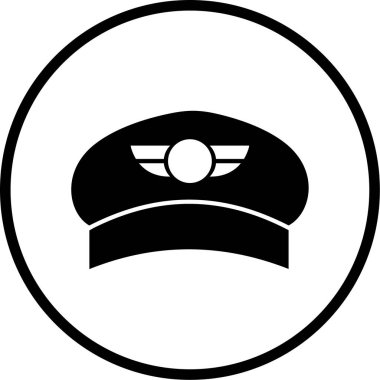 hat simgesi, vektör illüstrasyonu beyaz arkaplanda izole edildi