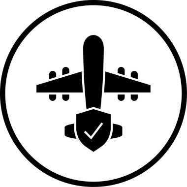 Uçak. Web simgesi basit illüstrasyon