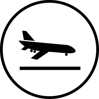 Uçak. Web simgesi basit illüstrasyon