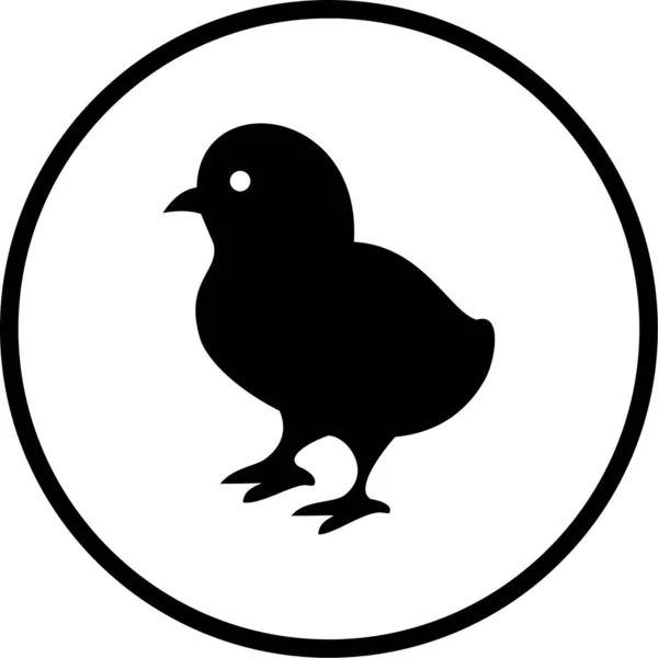 Курица Иконка Сайта — стоковый вектор