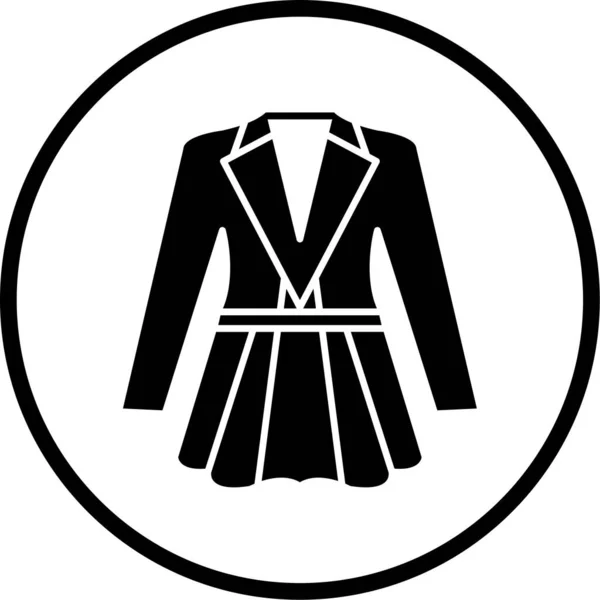 Vector Illustration Fashion Suit Icon — Stock Vector