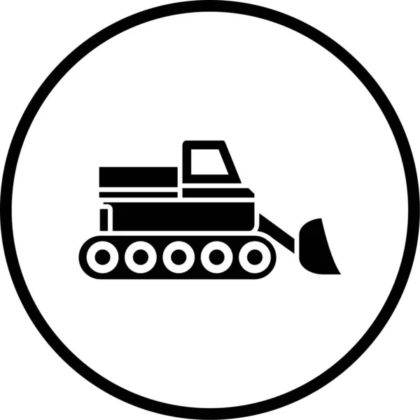 Icono Del Tanque Militar Ilustración Del Vector — Archivo Imágenes Vectoriales